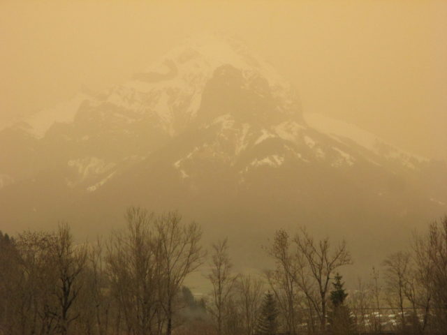 Tempête de sable sur le Trélod 7 février 2021