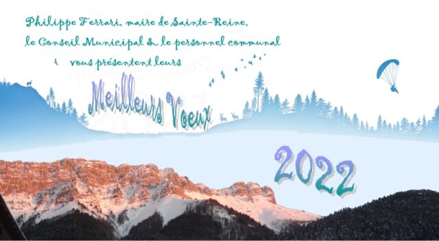 Carte voeux Sainte-Reine 2022